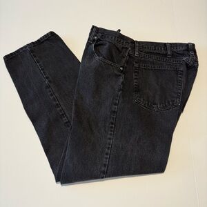 Wrangler men’s black denim jeans relaxed fit straight leg 34 x 30